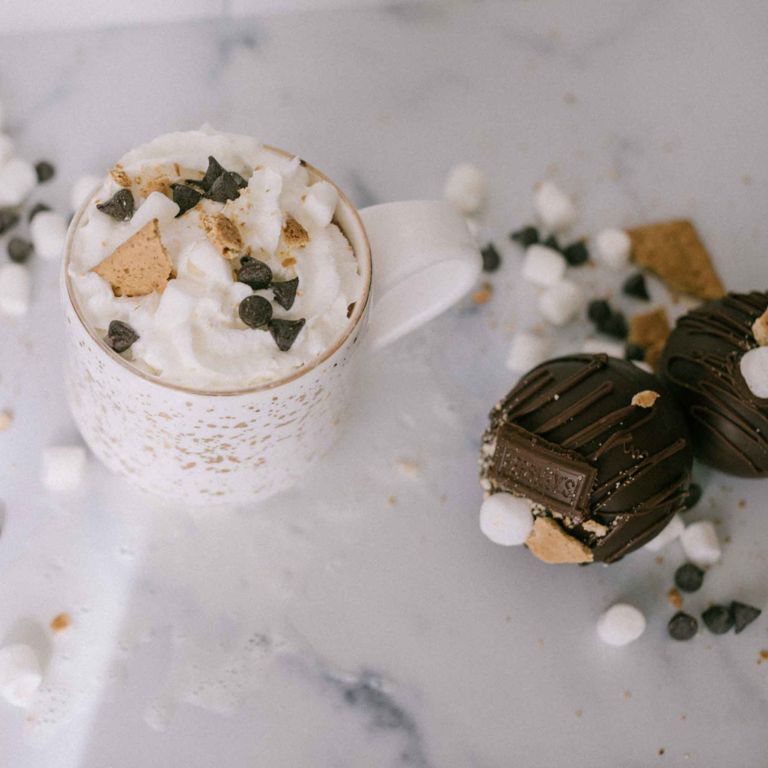 Fireside S’mores Hot Cocoa Bombs