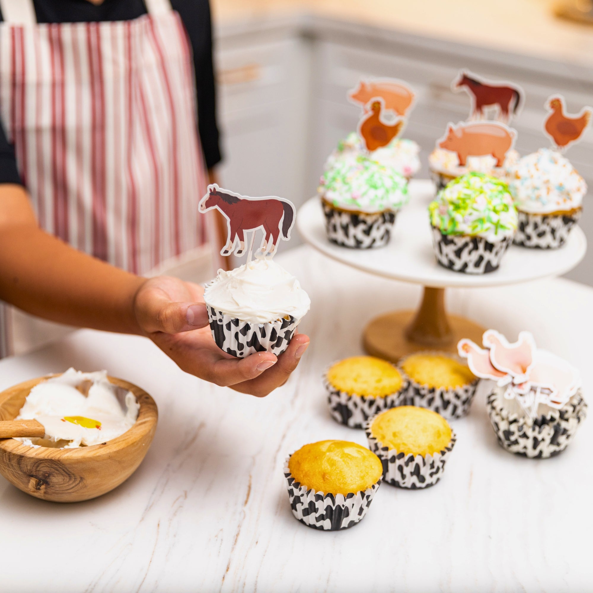 Farm Friends Cupcake Party Set