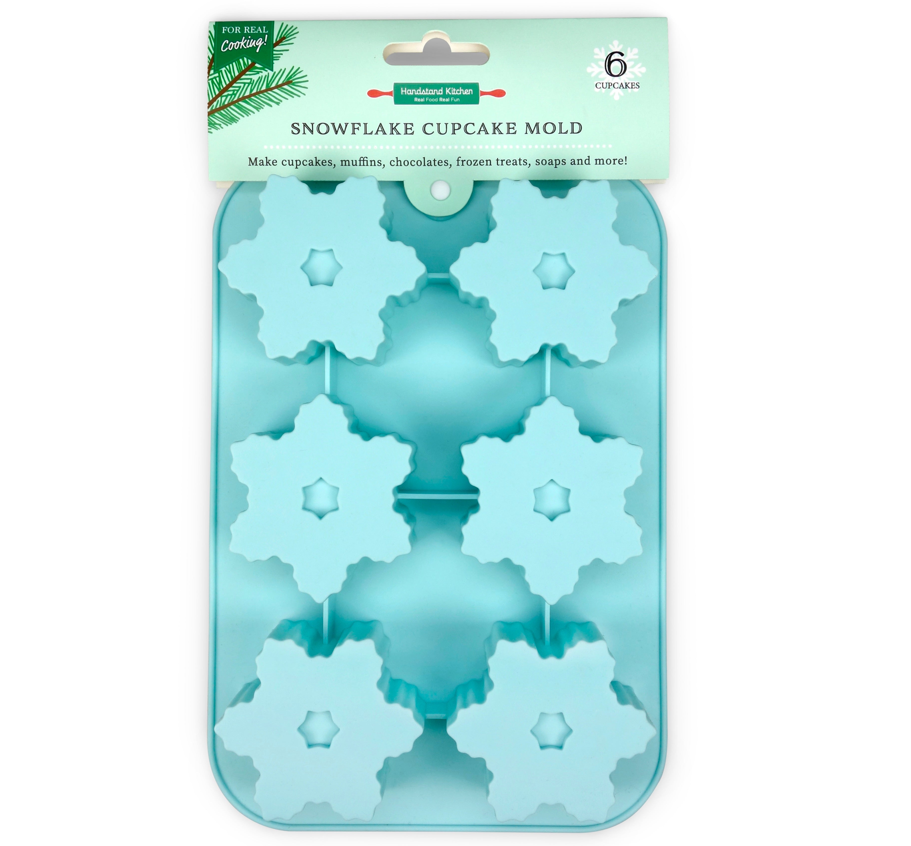 Handstand Kitchen Winter Wonderland Holiday Ornament Cupcake Molds Silicone 1 PC