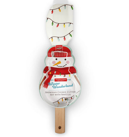 Winter Wonderland Snowman Cookie Cutter Set with Spatula