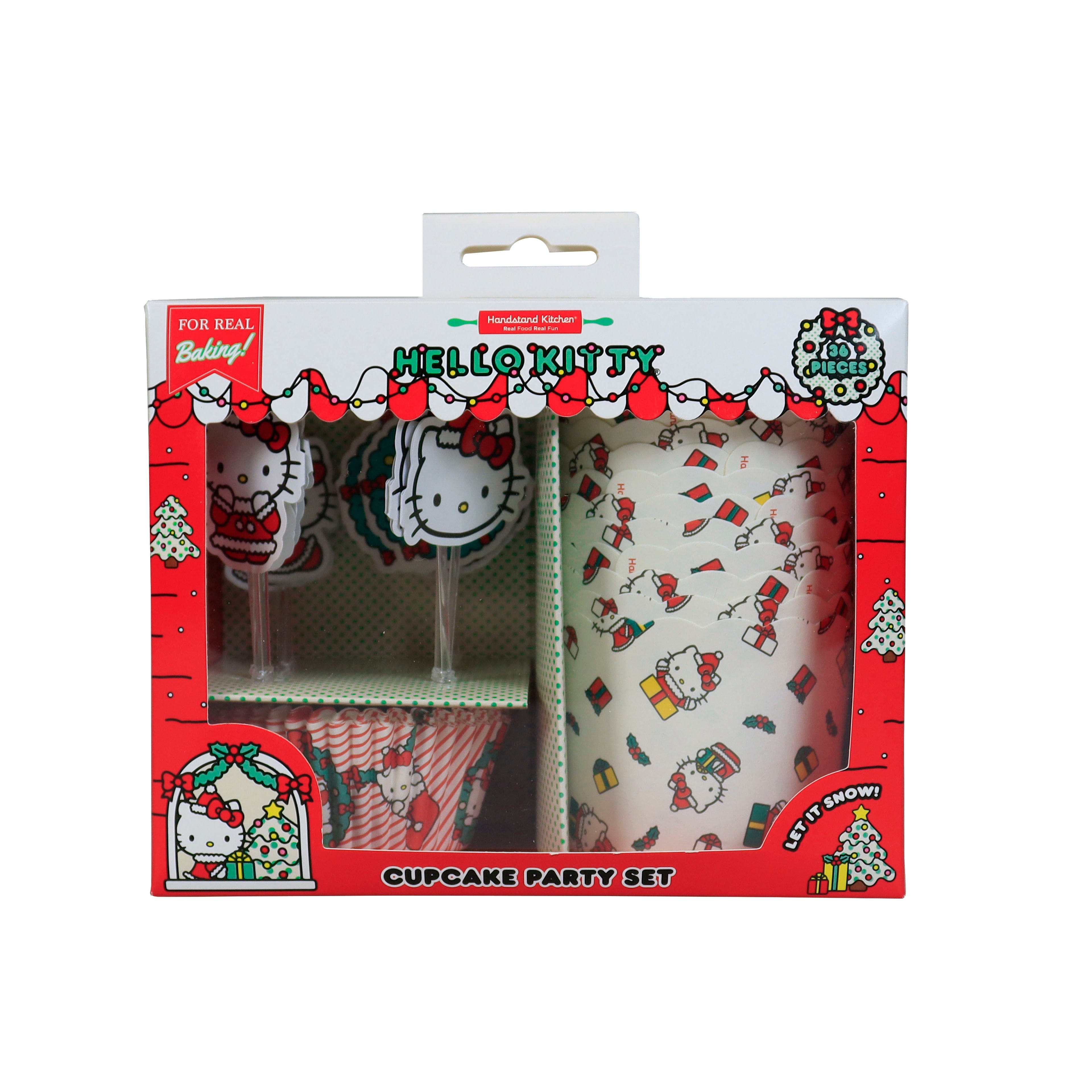 Hello Kitty Holiday Cupcake Party Set