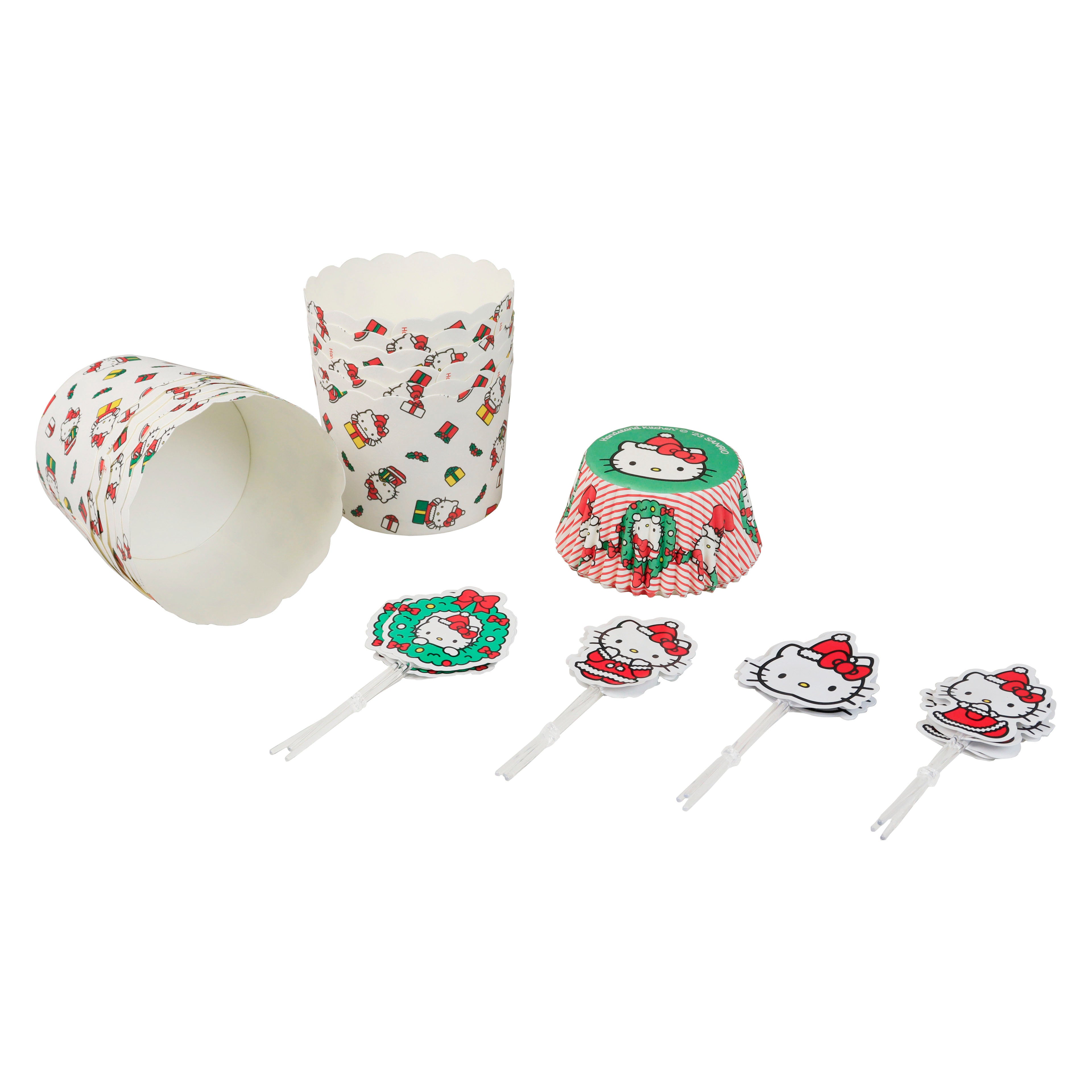 Hello Kitty Holiday Cupcake Party Set