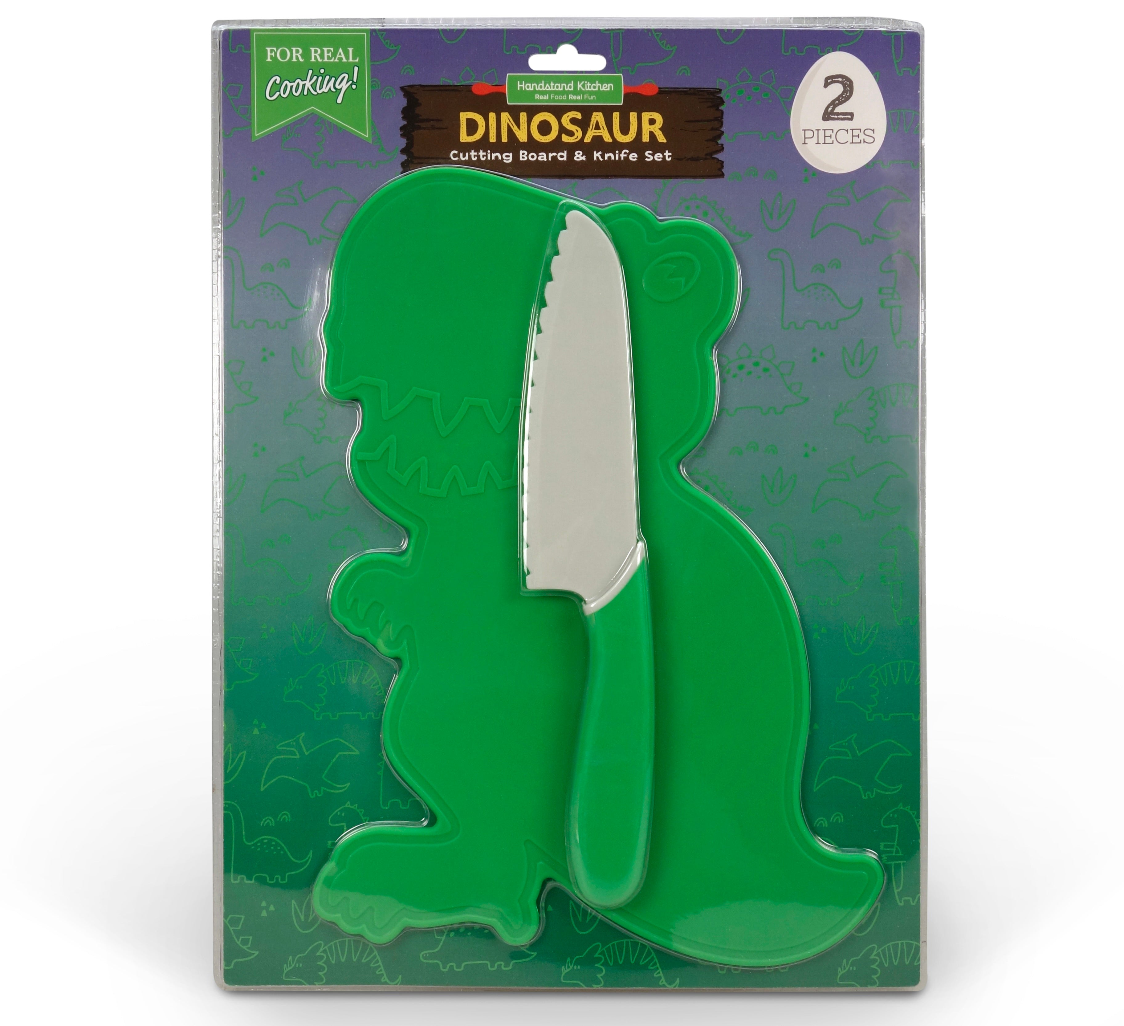 Dinosaur Cutting Board and Knife Set - Mudpuddles Toys and Books