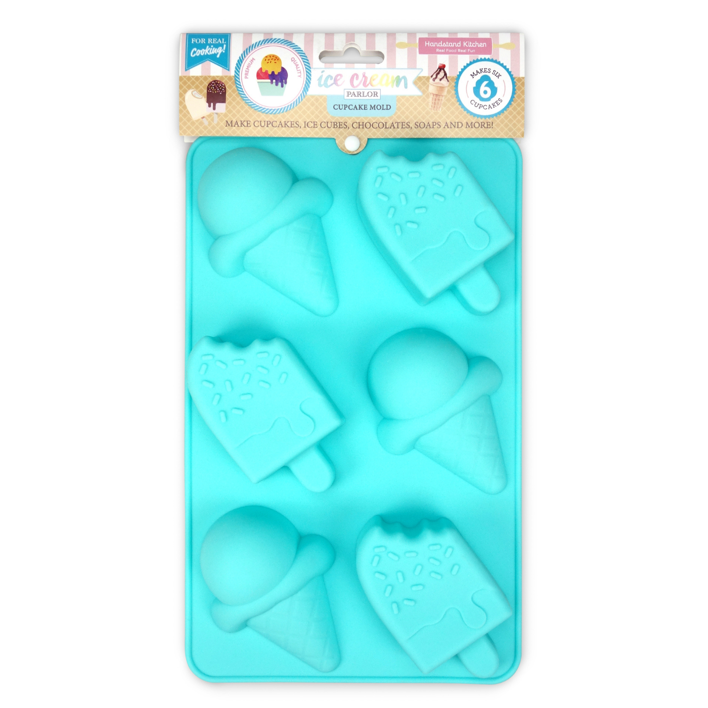 Sohindel Food Grade Silicone Ice Cube Mold Square Ice Cube Ice Cream Maker Kitchen Bar Drinking Accessories - Blue