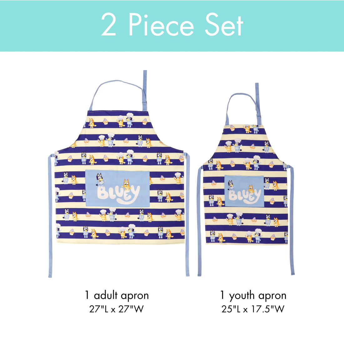 BLUEY Adult and Youth Apron Set