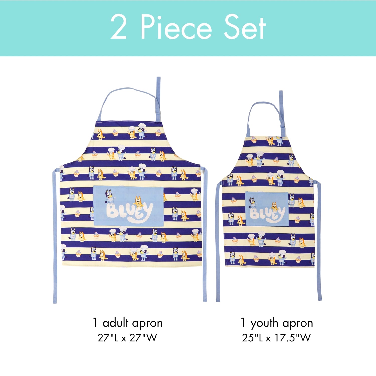 BLUEY Adult and Youth Apron Set