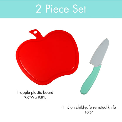 Foodie Friends Cutting Board and Knife Set