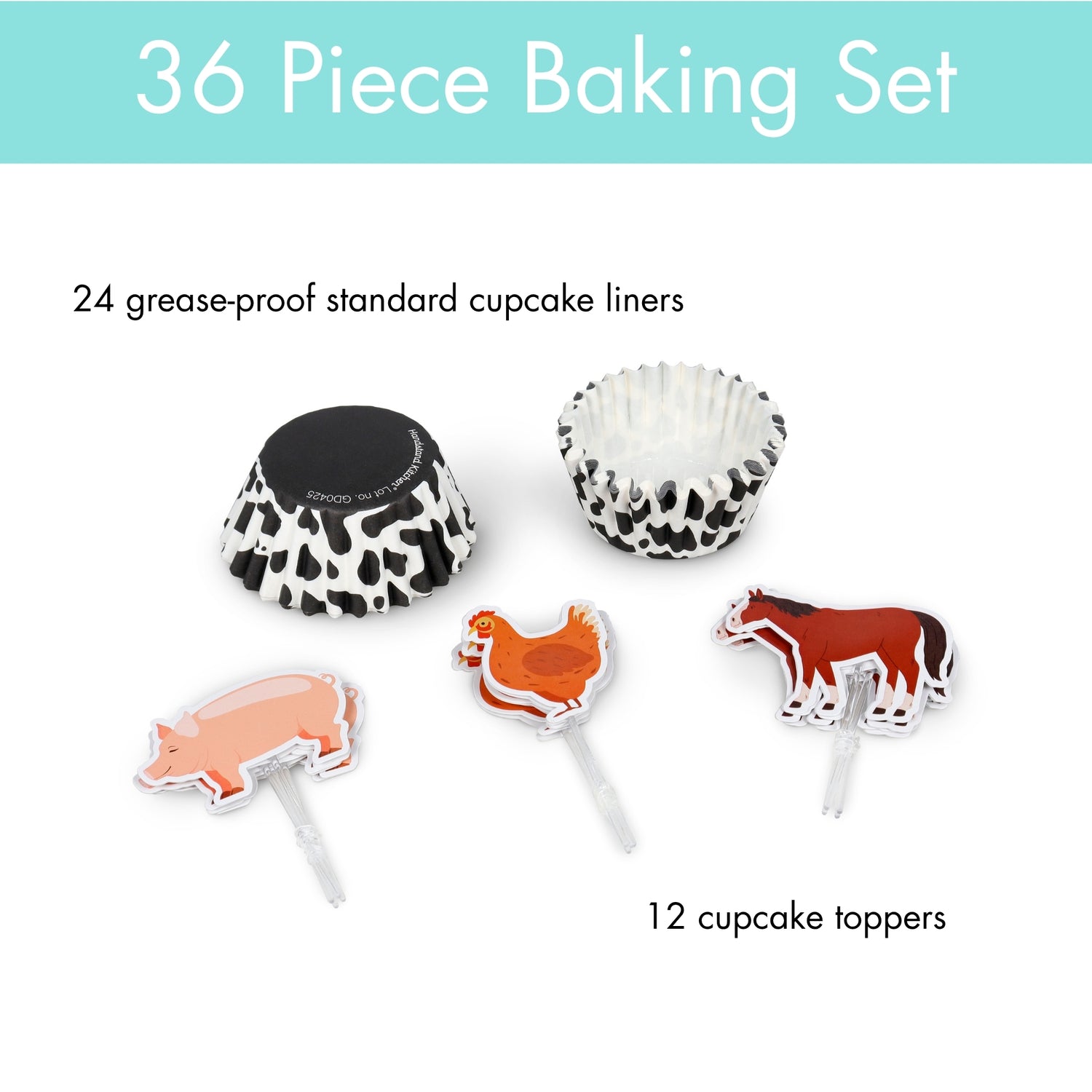 Farm Friends Cupcake Party Set