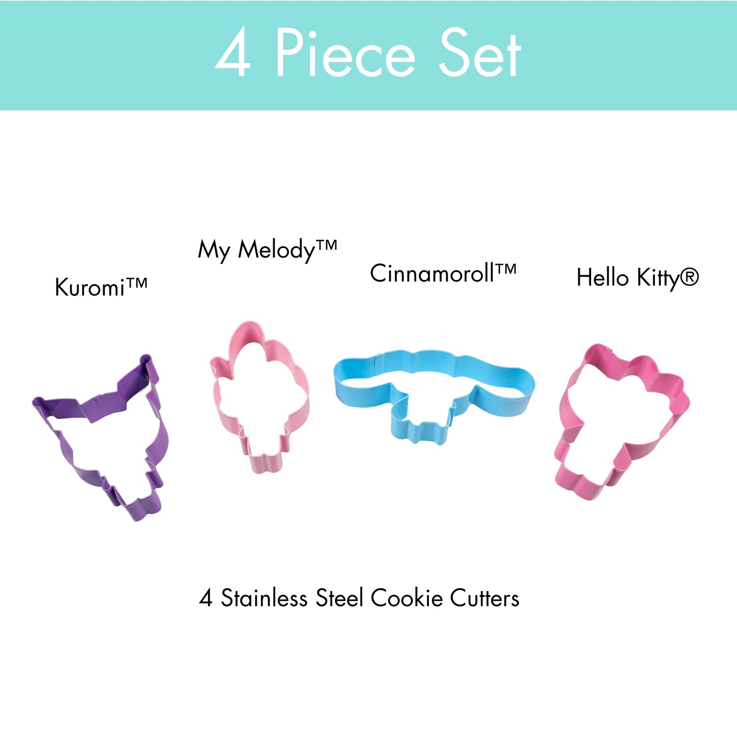 Hello Kitty® and Friends Snack Shop Cookie Cutters – Set of 4
