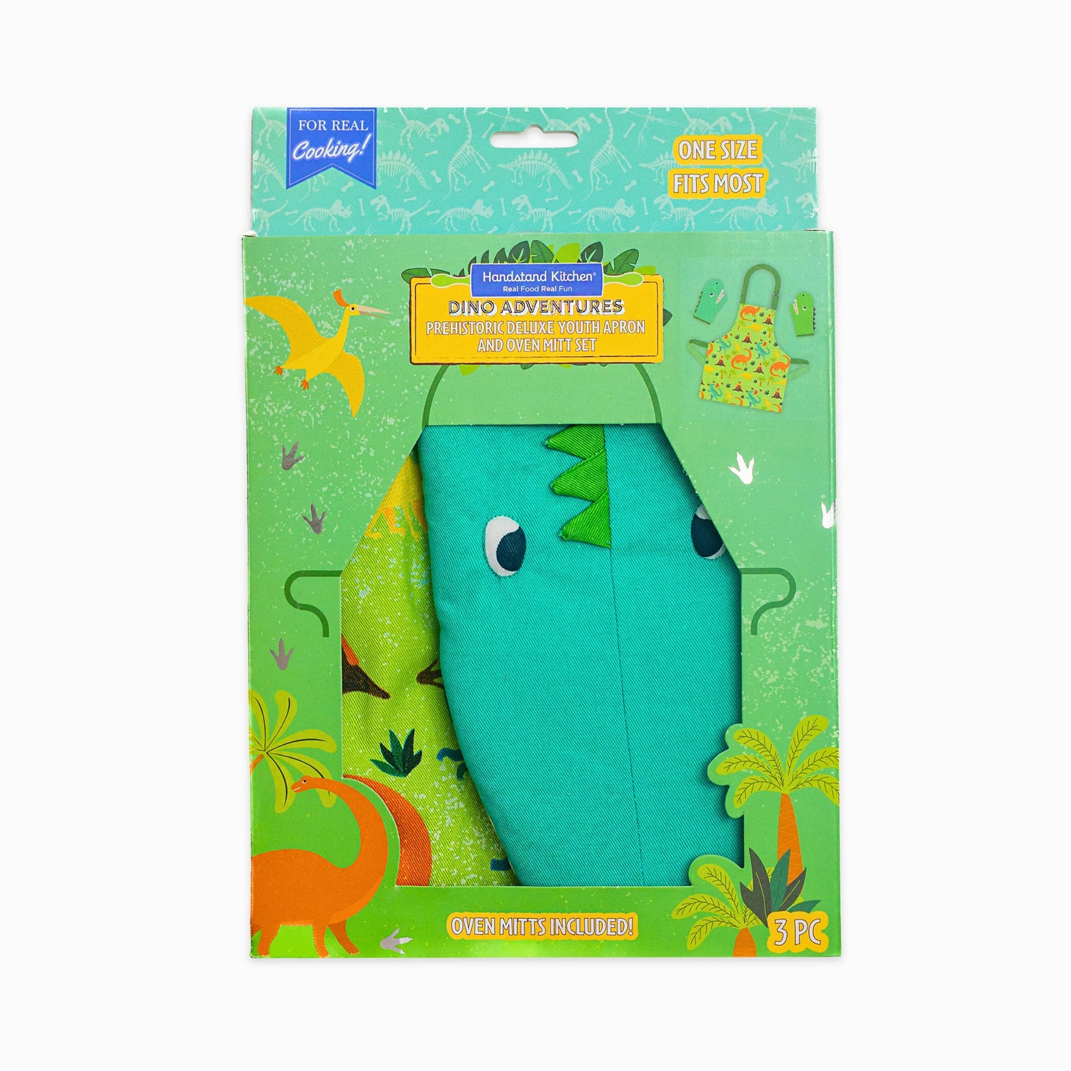 Prehistoric Deluxe Youth Apron and Oven Mitt Set