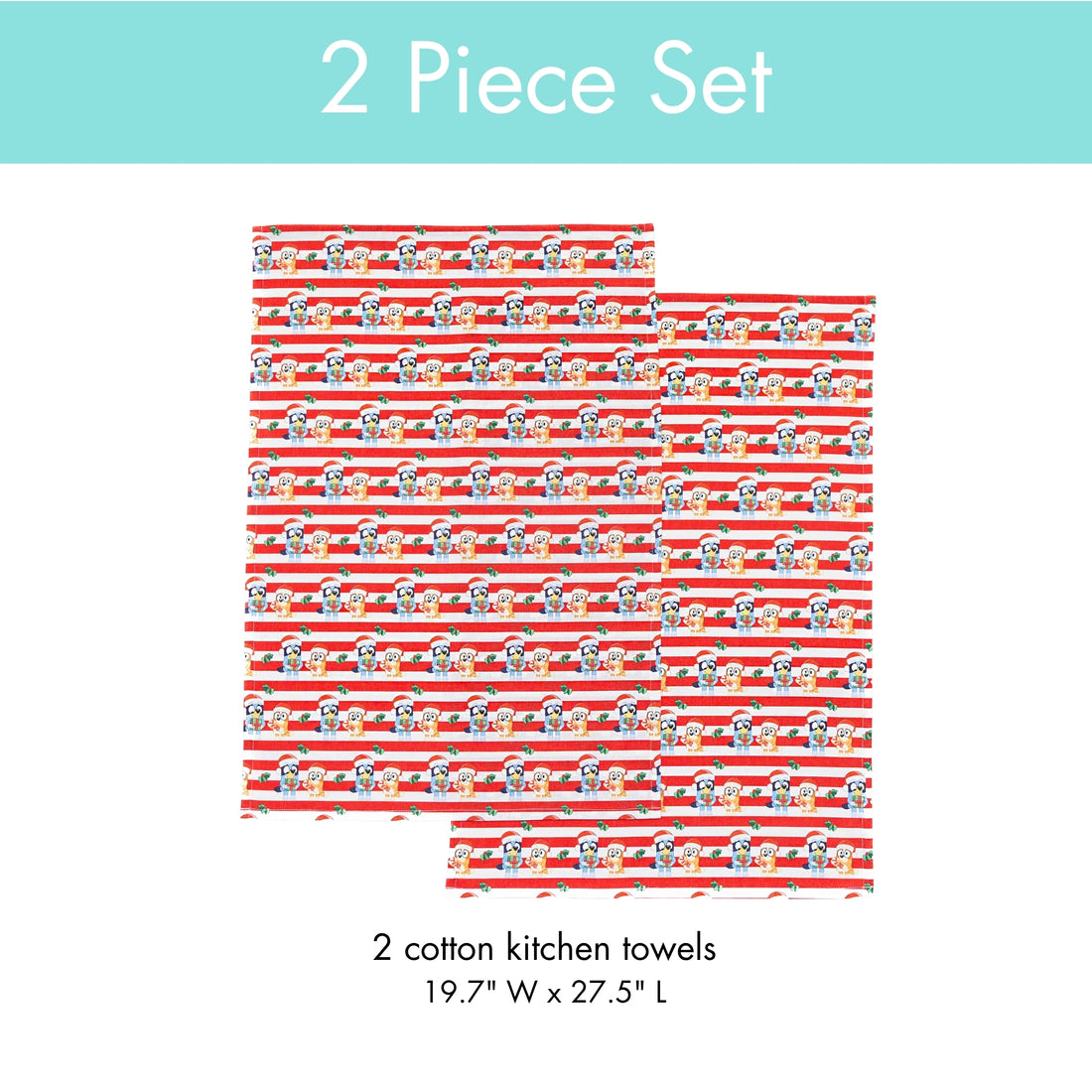 Bluey Holiday Kitchen Towels – Set of 2