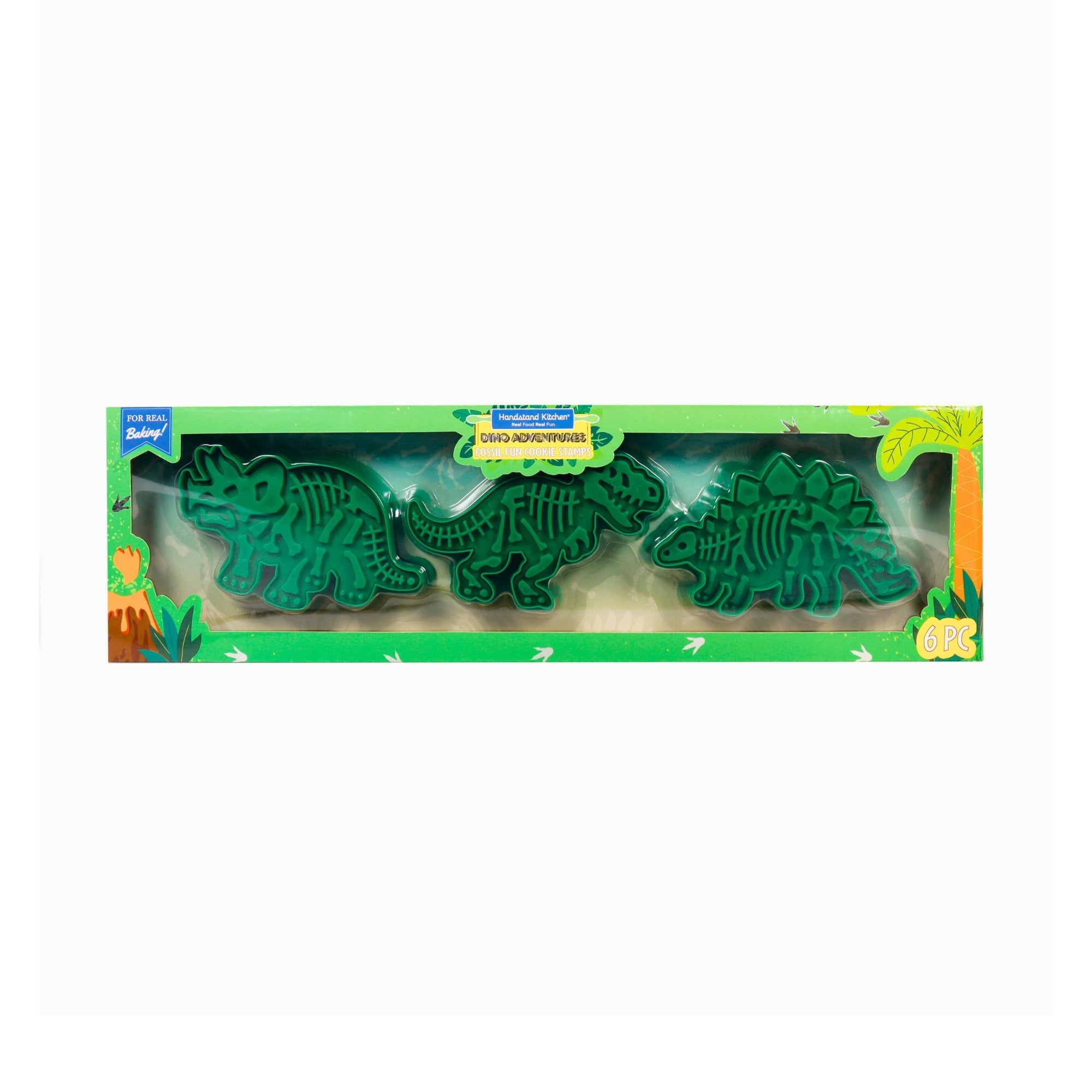 Dinosaur Cookie Stamps Set of 3 - T-Rex, Stegosaurus and