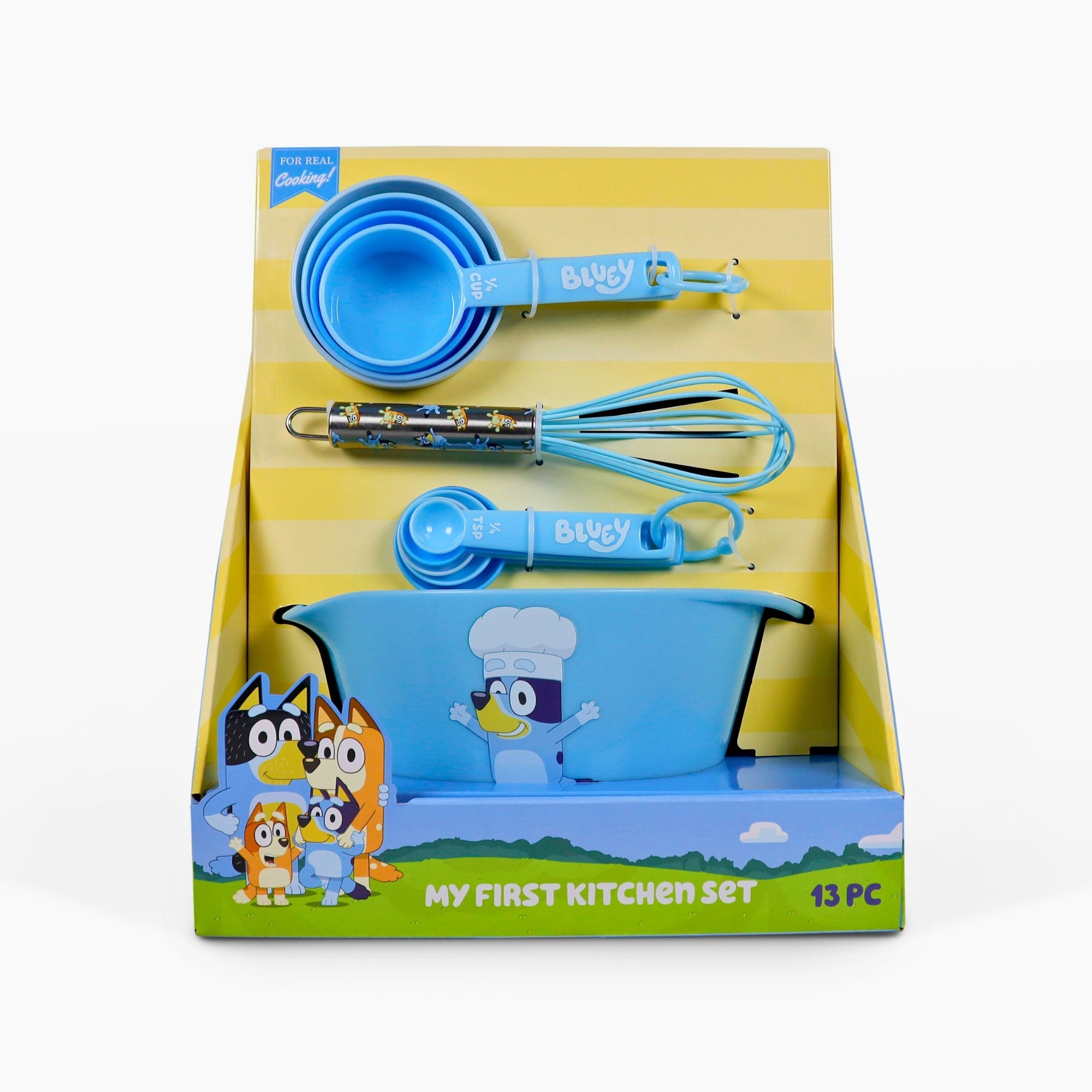 BLUEY My First Kitchen Set - Mixing Bowl, Measuring Tools and
