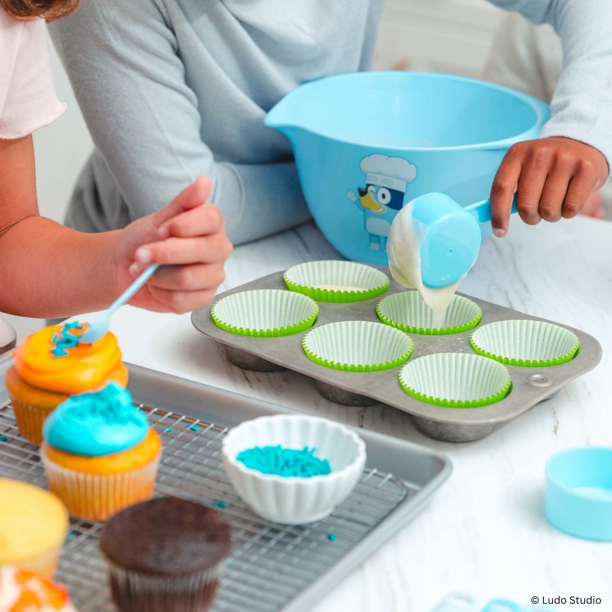 BLUEY My First Kitchen Set - Mixing Bowl, Measuring Tools and
