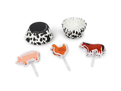 Farm Friends Cupcake Party Set