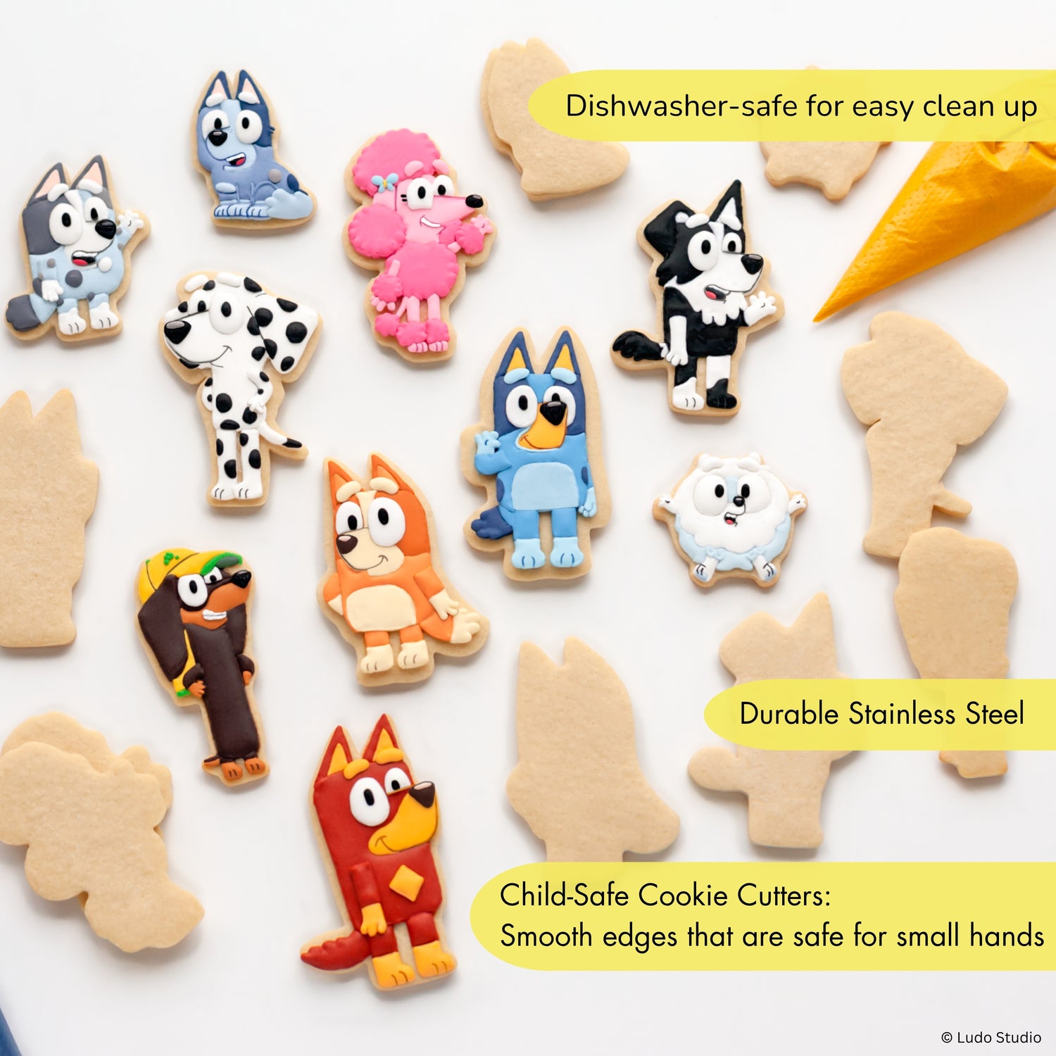Bluey and Friends Cookie Cutters - Set of 10
