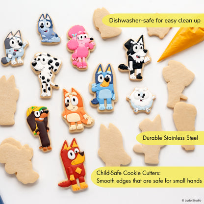 Bluey and Friends Cookie Cutters - Set of 10