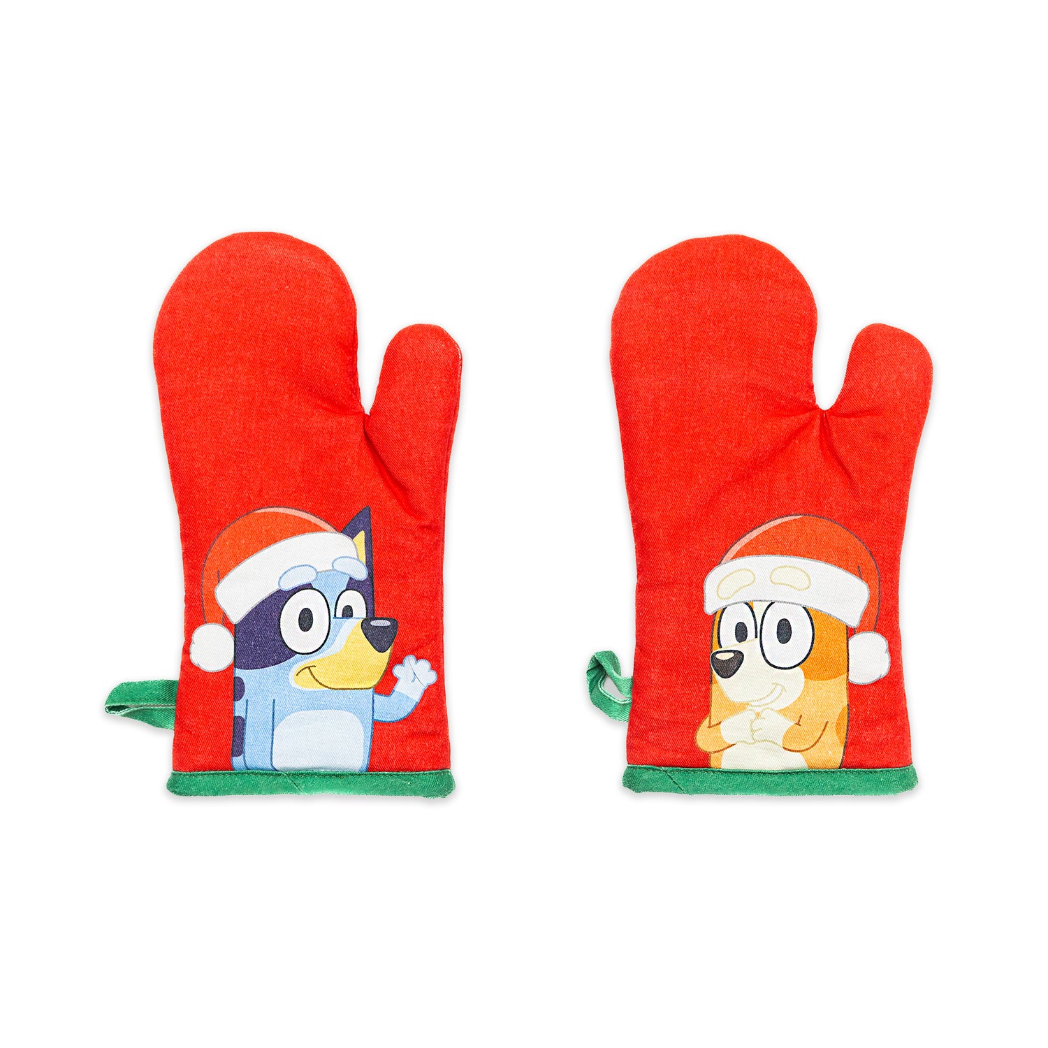 Bluey Holiday Youth Apron and Oven Mitt Set