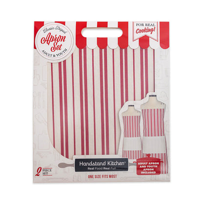 Classic Striped Adult and Youth Apron Boxed Set