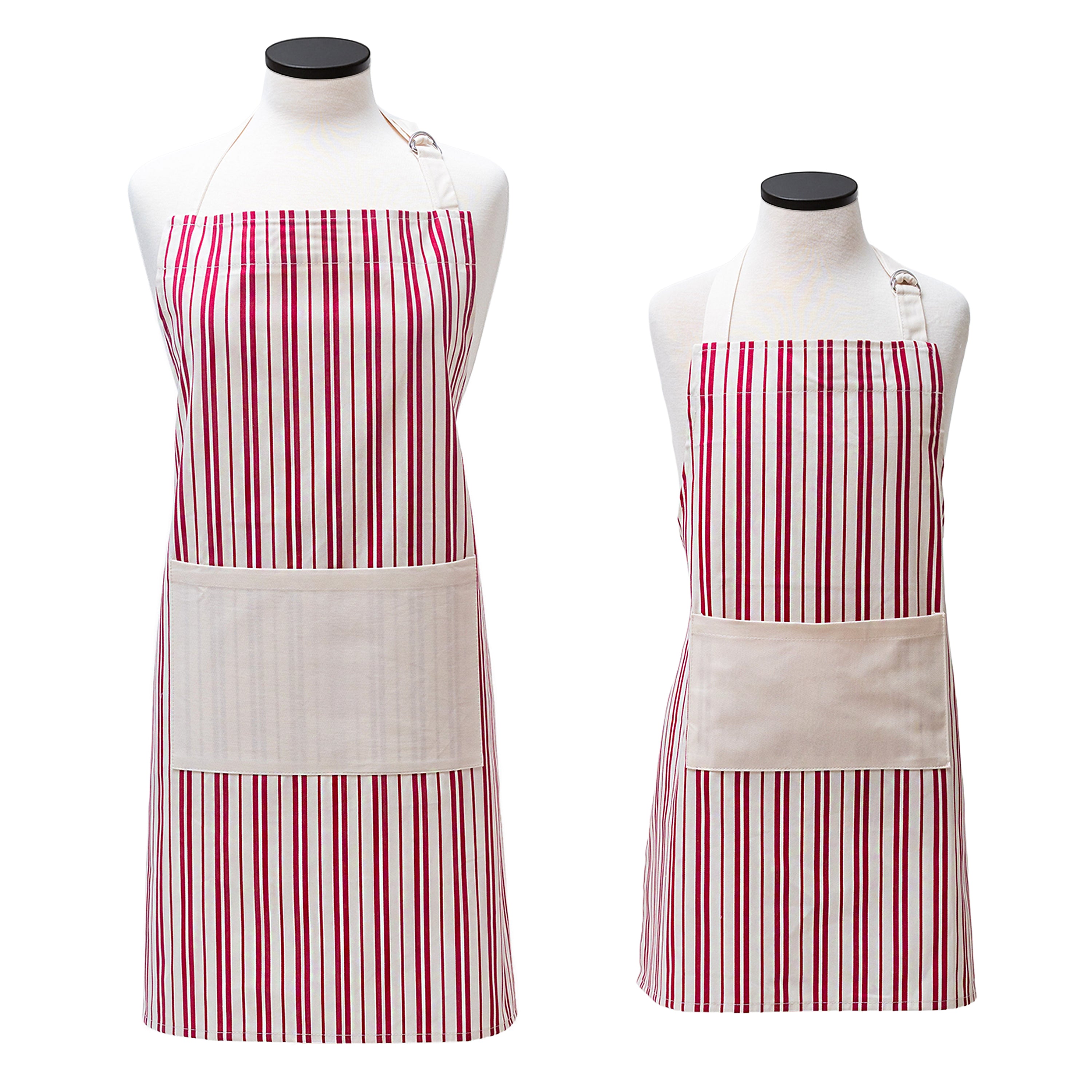 Classic Striped Adult and Youth Apron Boxed Set