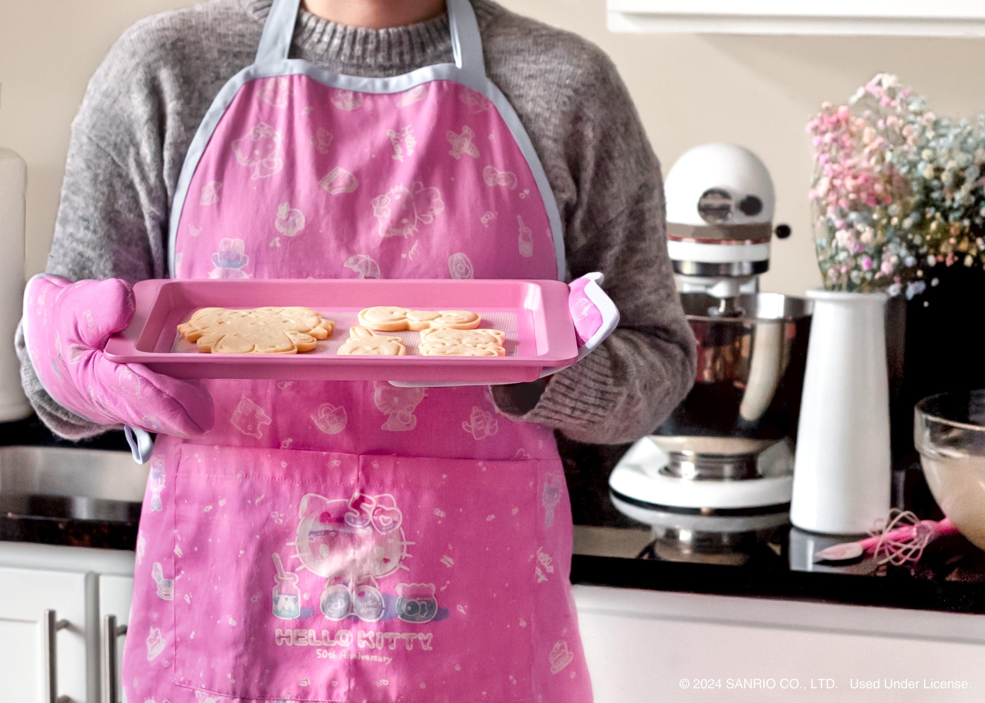 Hello Kitty® 50th Anniversary Adult Apron and Oven Mitt Set