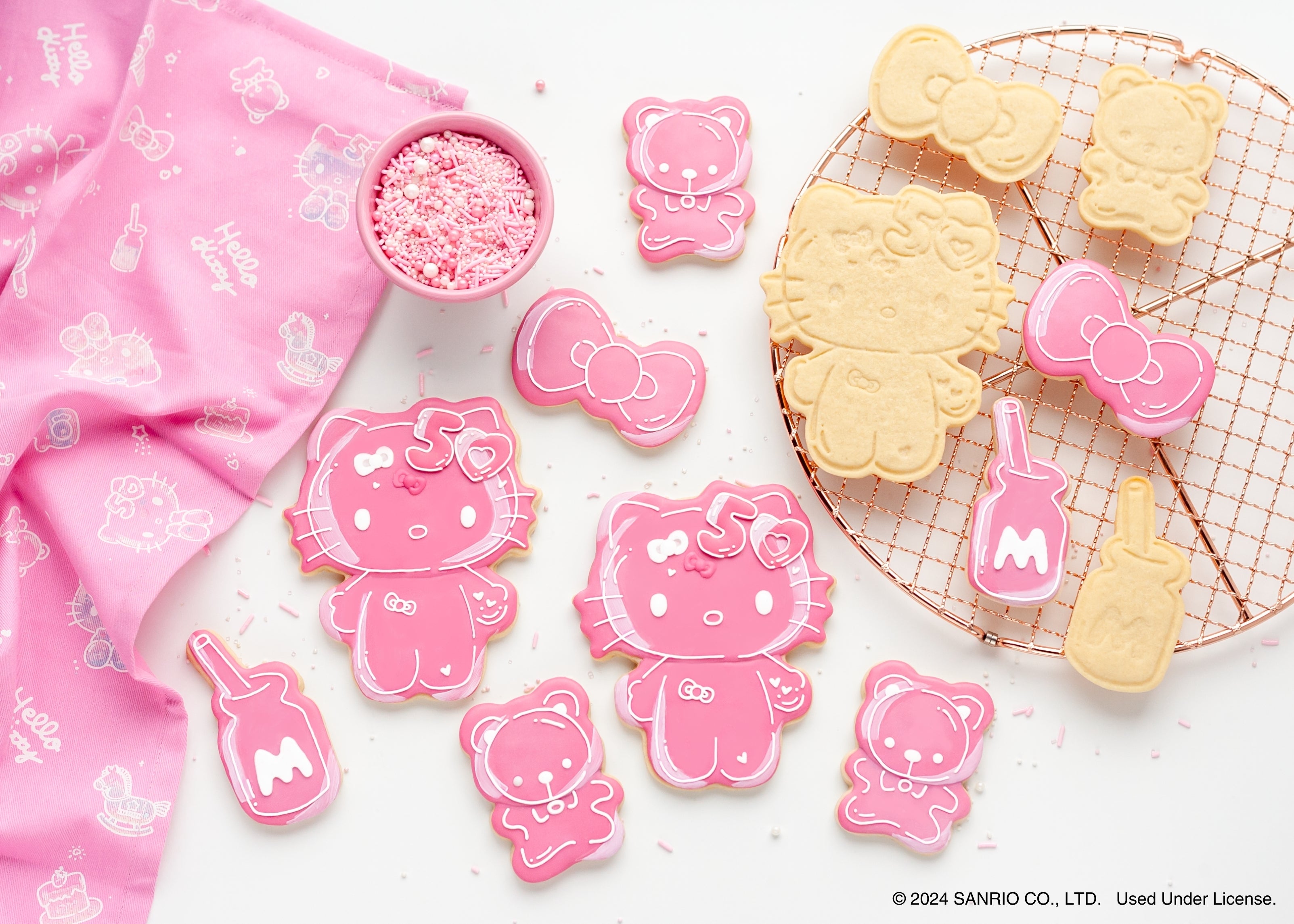 Hello Kitty® 50th Anniversary Cookie Stamp and Frosting Set