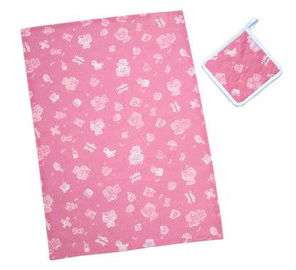 Hello Kitty® 50th Anniversary Kitchen Towel and Potholder Set