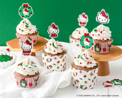 Hello Kitty Holiday Cupcake Party Set