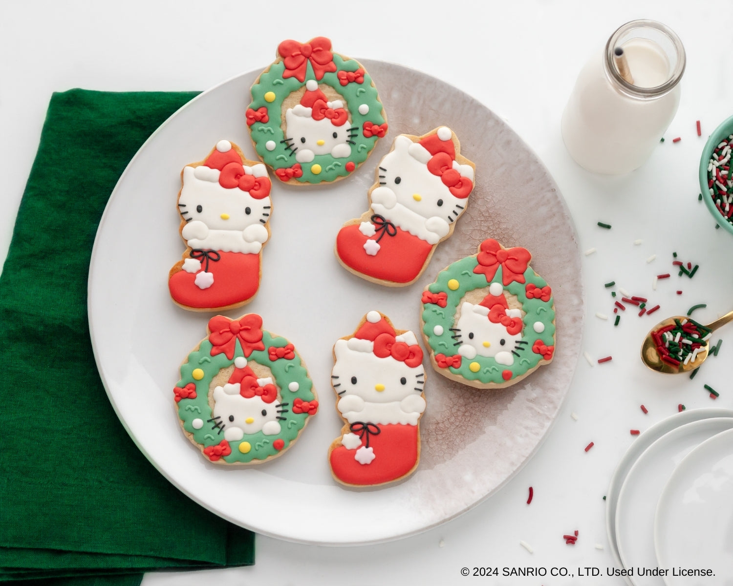 Hello Kitty Holiday Cookie Stamp and Frosting Set