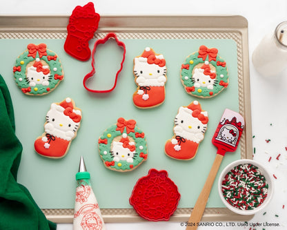 Hello Kitty Holiday Cookie Stamp and Frosting Set