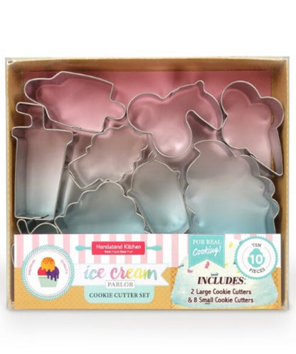 Ice Cream Parlor Cookie Cutter 10 Piece Boxed Set