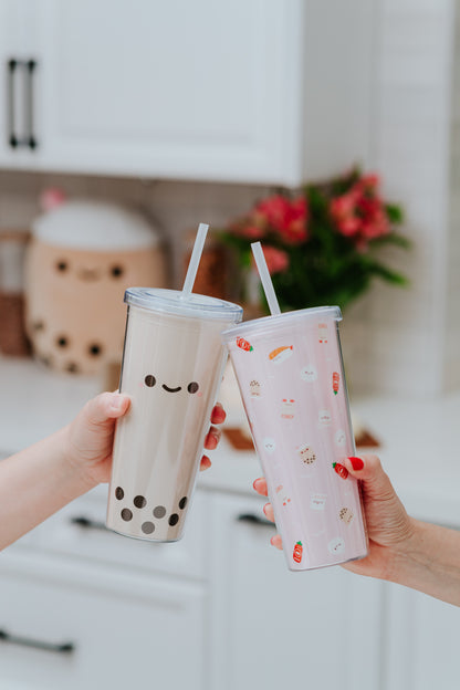 Smoko Kawaii Foodie Friends Tumbler - 24 Ounce