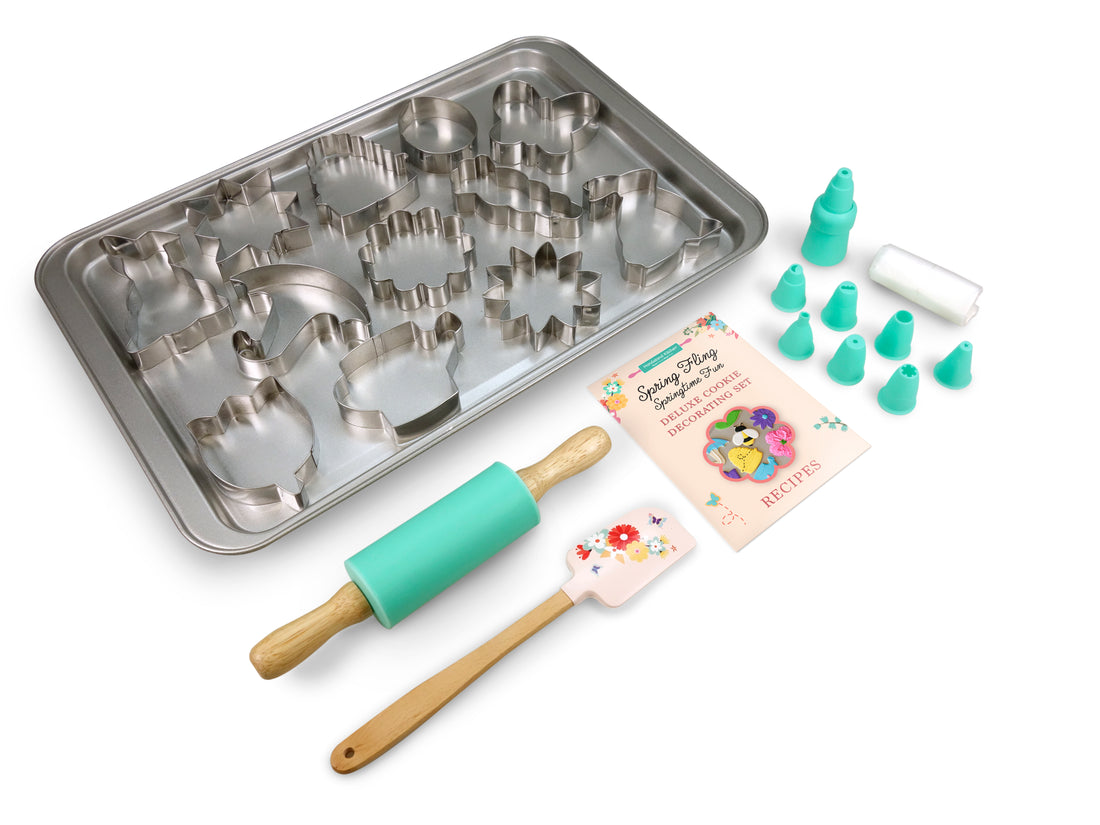 Out of box image of Spring Fling Springtime Fun Deluxe Cookie Decorating Set