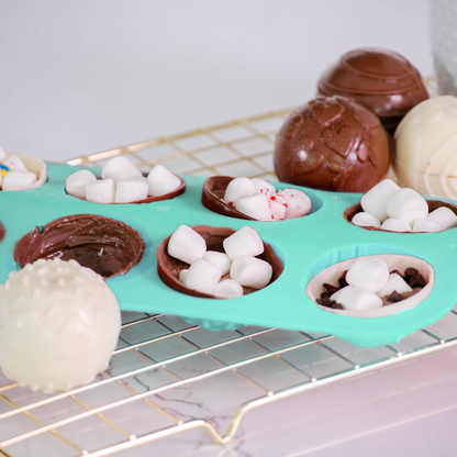 Lifestyle image of hot cocoa bombs 