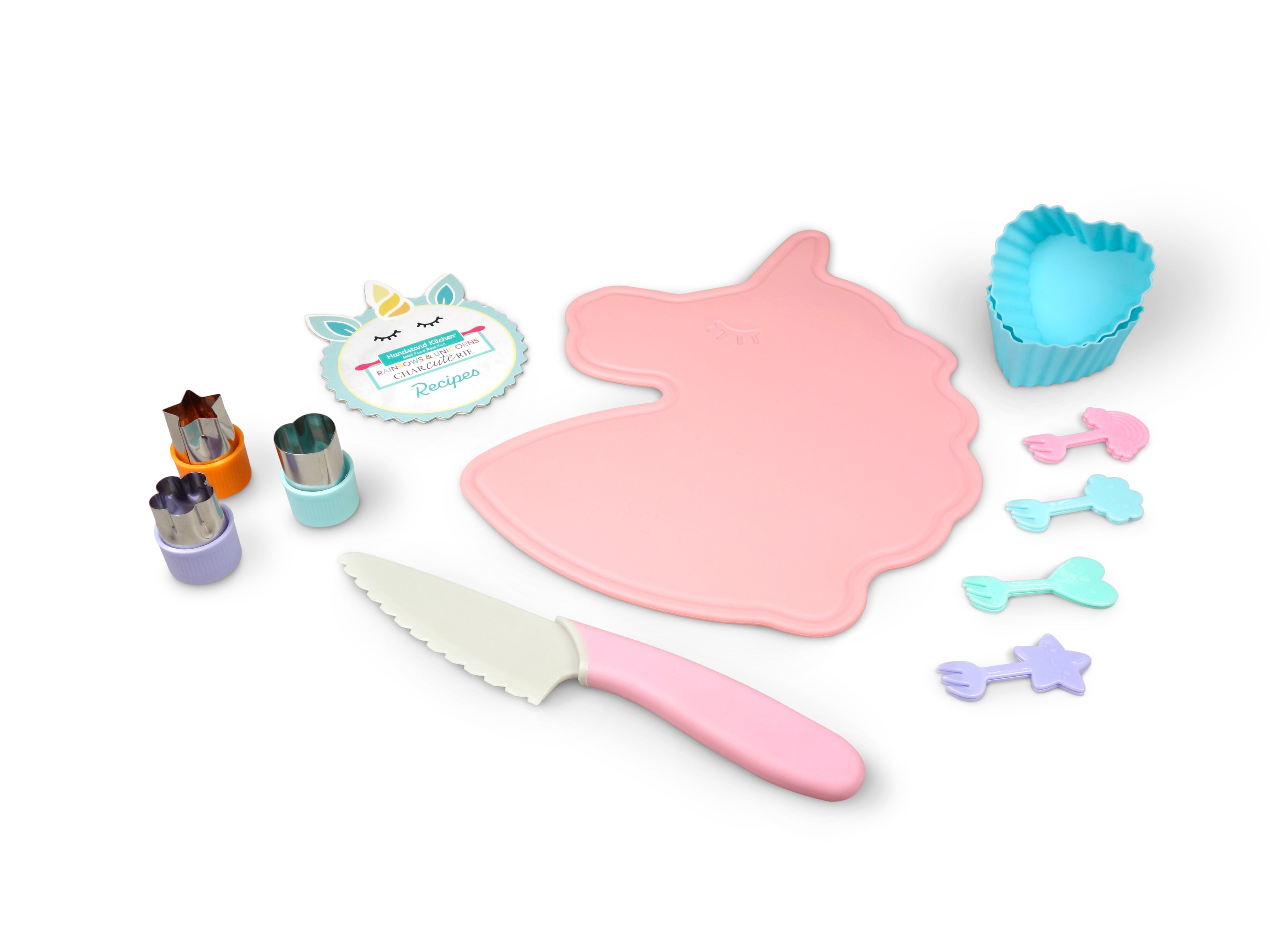 Out of package photo of Rainbows &amp; Unicorns CHARcuteRIE Set