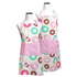 Out of box photo of Donut Print Adult and Child Apron Set
