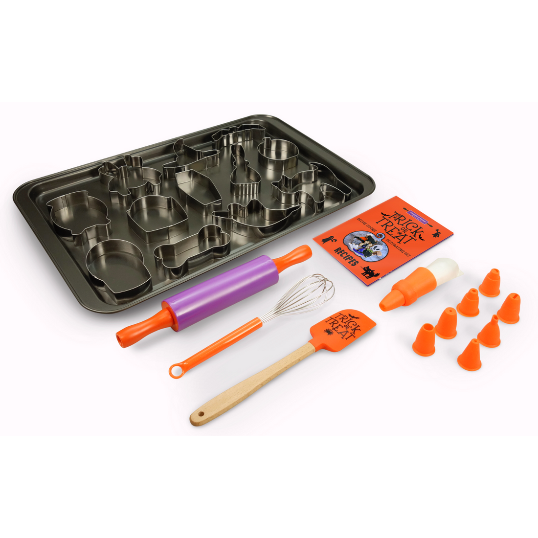 Out of box image of Trick or Treat Deluxe Cookie Decorating Set