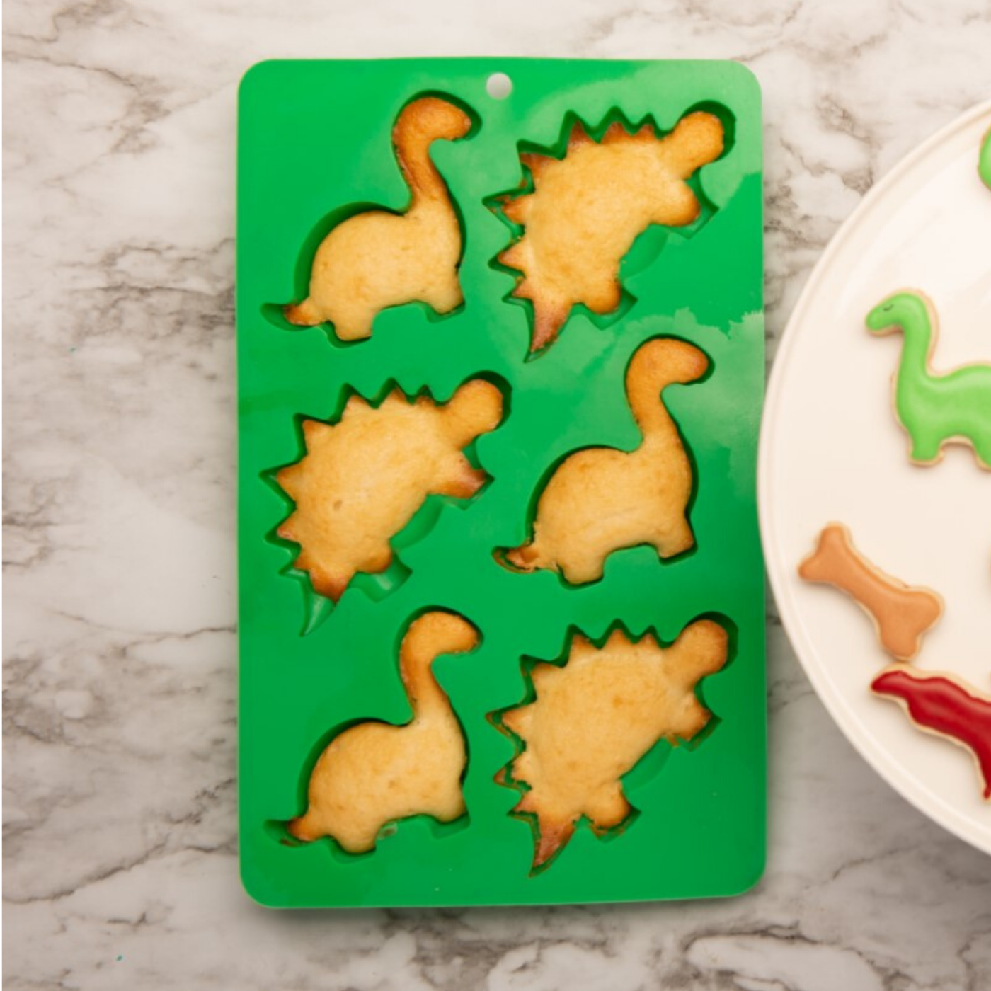 Oven Safe Silicone Mold - Dino Dogs