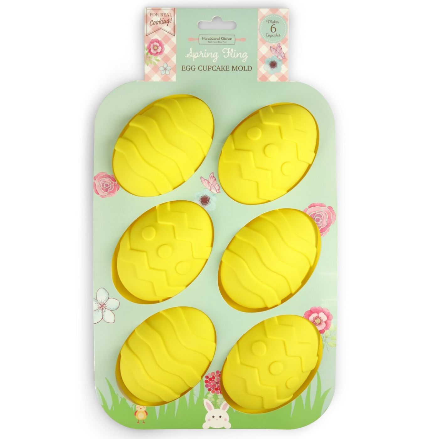 Spring Fling Silicone Cupcake Mold Egg Shaped Easter Cupcakes