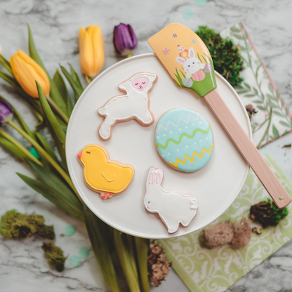 Kids Spring Fling Easter Cookie Set with Cookie Cutters and Spatula