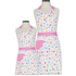 Sprinkle Cake Printed Adult and Child Matching Apron Set