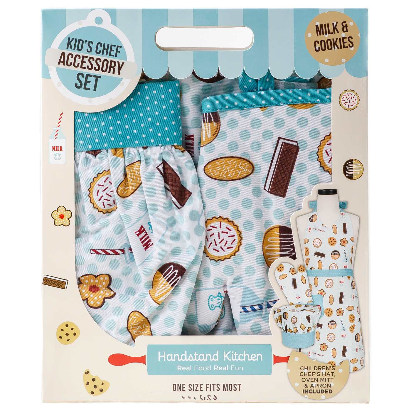 In box image of Milk &amp; Cookies Deluxe Youth Apron Boxed Set