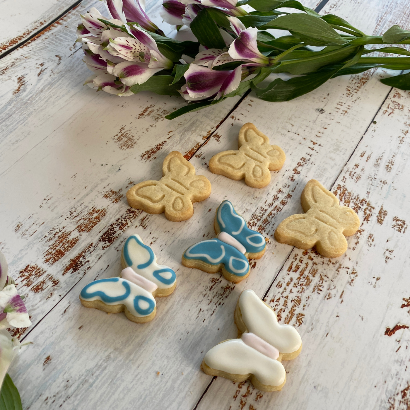 Lifestyle image of butterfly cookies 