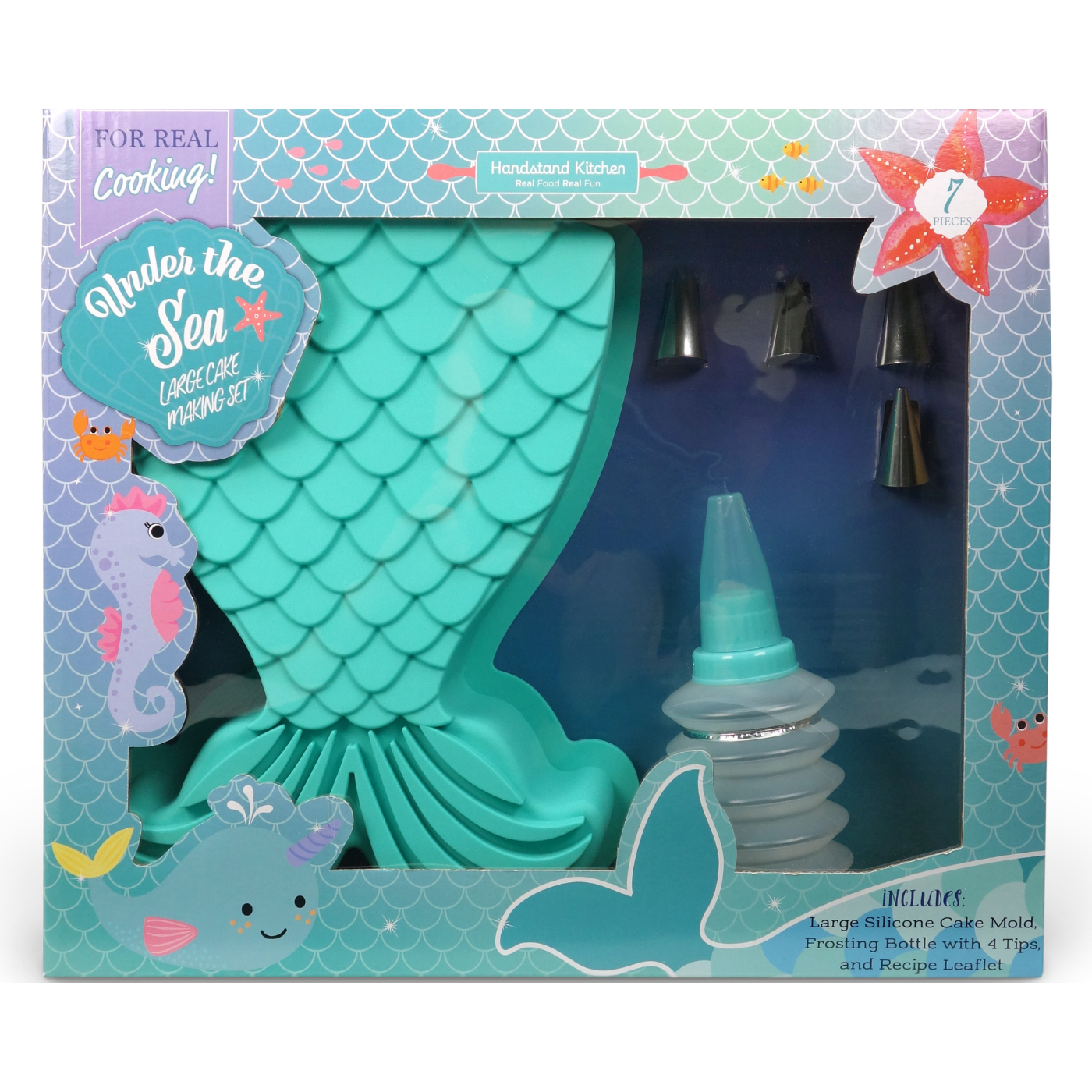 In box image of Under the Sea Mermaid Large Cake Making Set