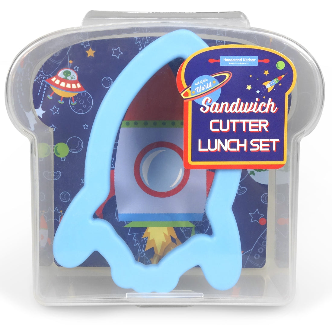 In box image of Out of this world sandwich cutter lunch set 