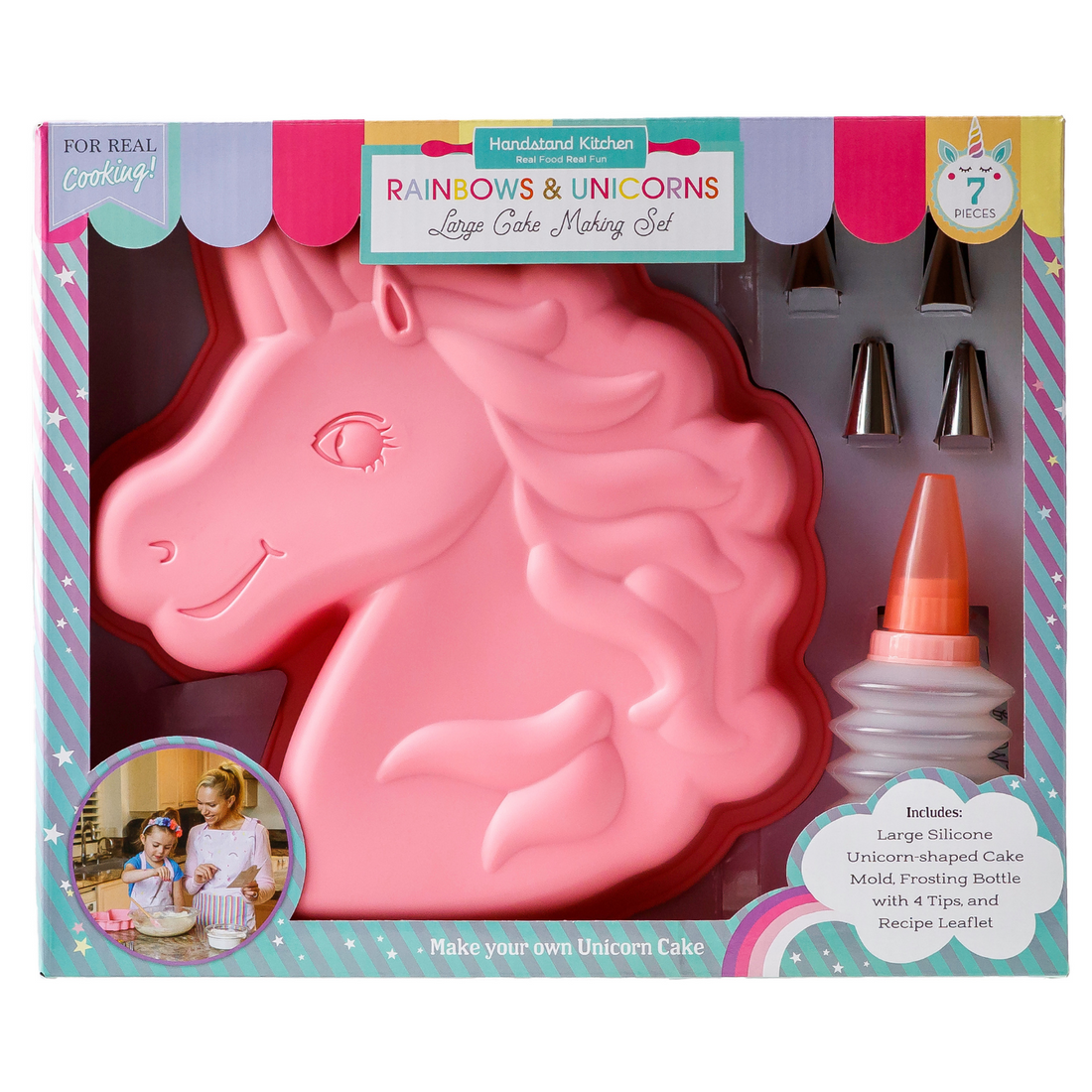 In box image of Rainbows &amp; Unicorns Unicorn Large Cake Making Set